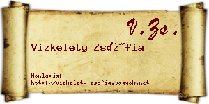 Vizkelety Zsófia névjegykártya