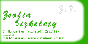 zsofia vizkelety business card